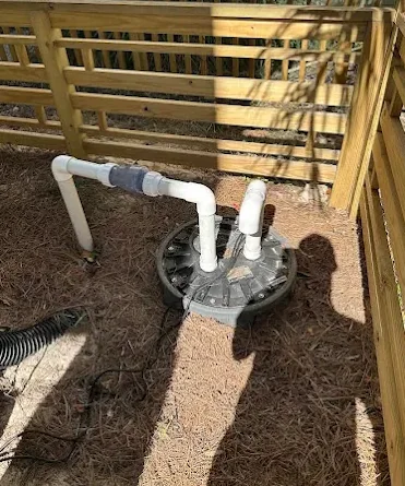 Neatly installed professional plumbing system in a new construction project