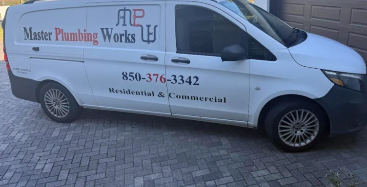 Master Plumbing Works van serving Destin and Santa Rosa Beach